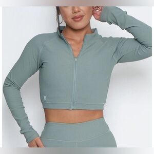 NEW - Luxe Ribbed Jacket | SAGE GREEN | WBK x EHP. Small.